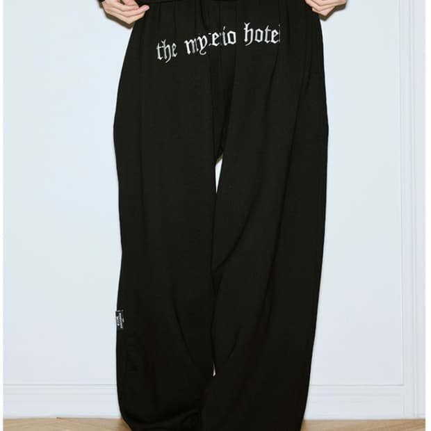 미스테리어스호텔 TMH 오리지널 스웻팬츠 블랙 새상품