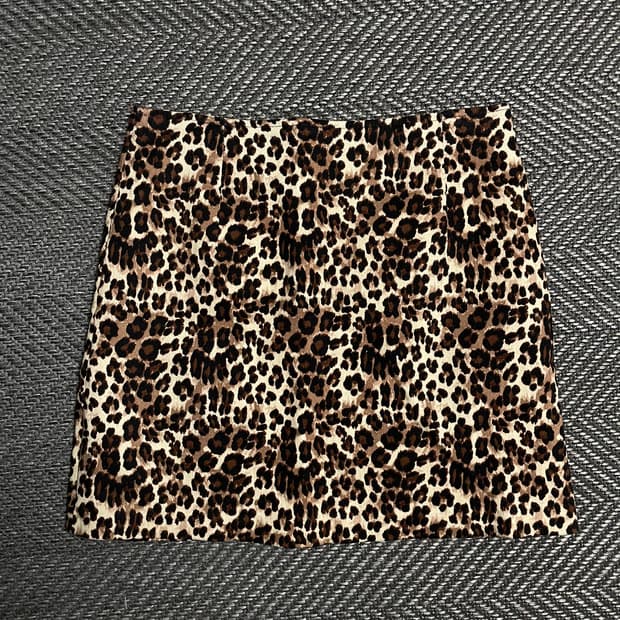 빈티지 y2K 레오파드 미니 스커트o 5114
