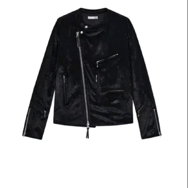 kyho 파이톤 바이커 자켓 