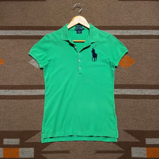 폴로랄프로렌 여성 빅포니 스키니핏 반팔 카라티 s