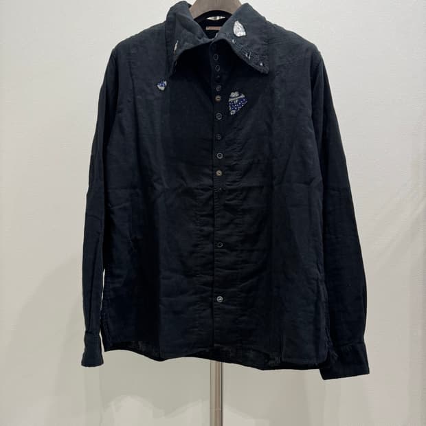 캐피탈 1of1 컨트리 패치워크 하이넥 셔츠