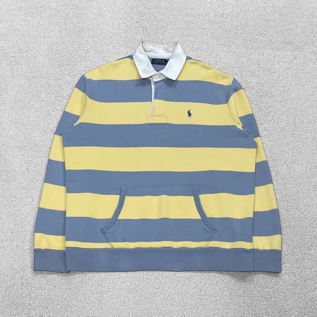 폴로 랄프로렌 스트라이프 럭비 맨투맨