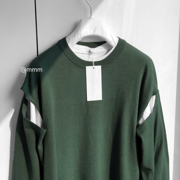 마르지엘라/이펙트 컷팅 니트