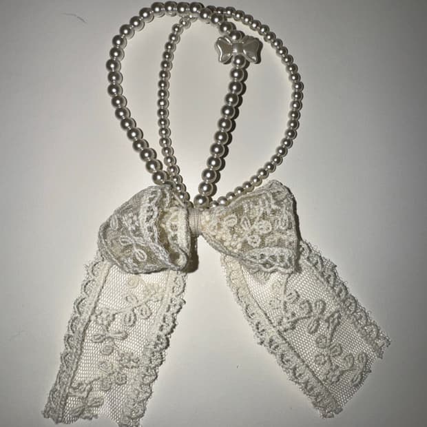 갸루 발레코어 머리끈