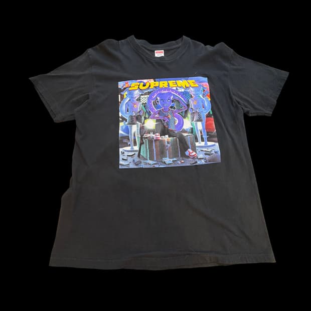 슈프림 17SS  '리치스트'  티셔츠 블랙