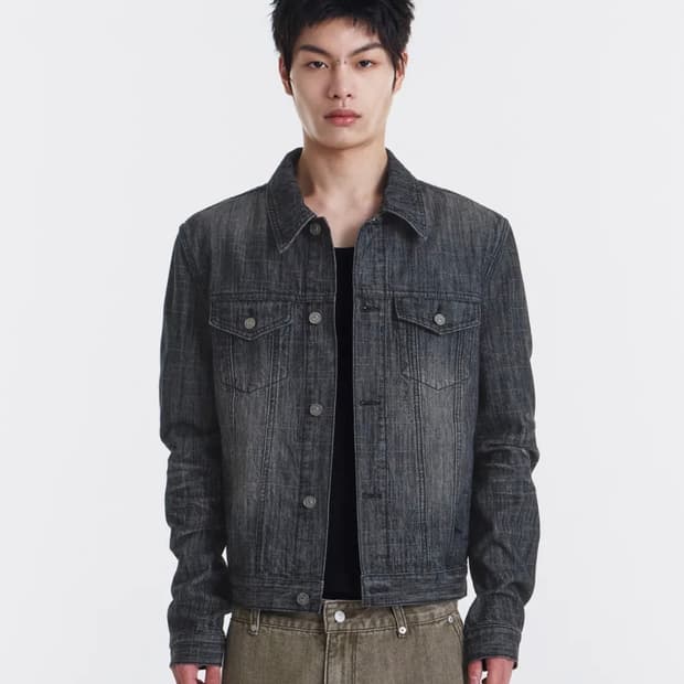 기철 Aged Denim Jacket
