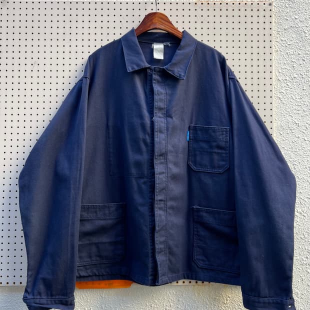 (BIGSIZE)OLD EURO DARK NAVY 빅사이즈 프렌치워크자켓