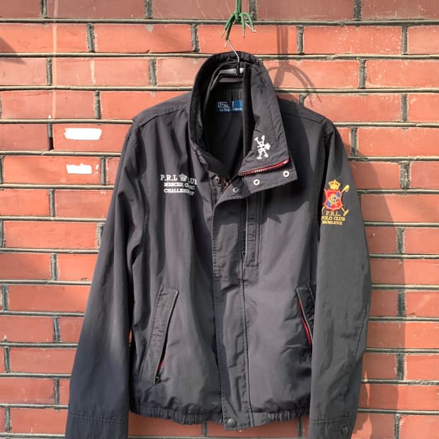 폴로 랄프로렌 클럽 블루종 자켓 자수 사이즈 L