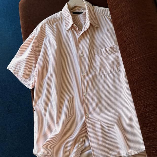 Light cotton H/S stripe shirt