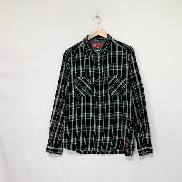 디키즈 체크 셔츠 남방 00s 빈티지 남녀공용 여성 XL