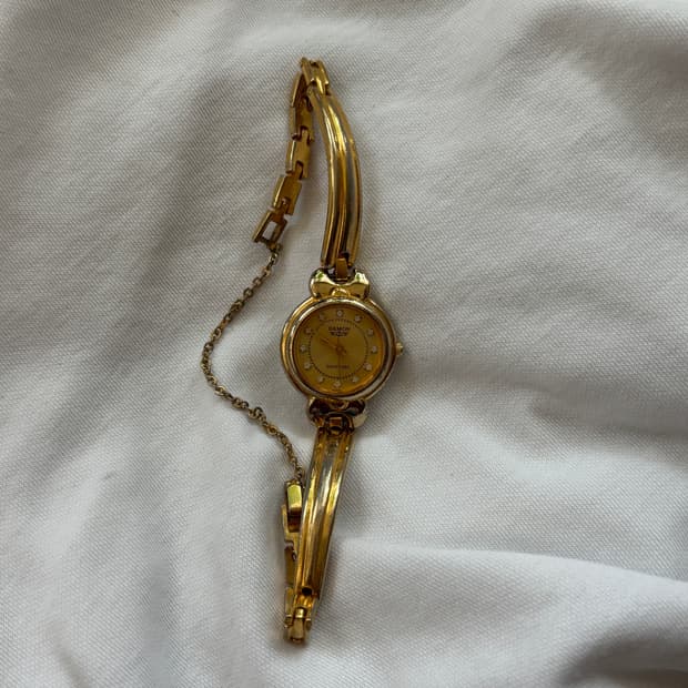 vintage damon metal chain watch 