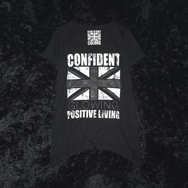 punk rhinestone flag t