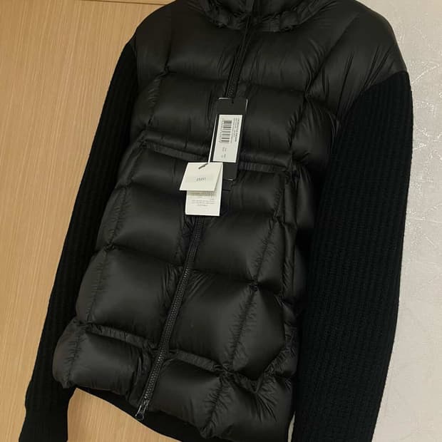 CP컴퍼니 메리노 나일론 믹스드 고글 니트 블랙 XL