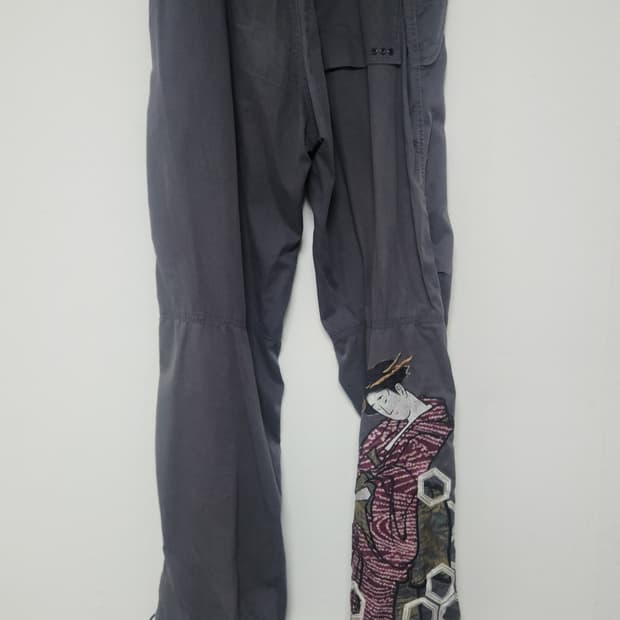 Maharishi 기모노 자수 카고 팬츠