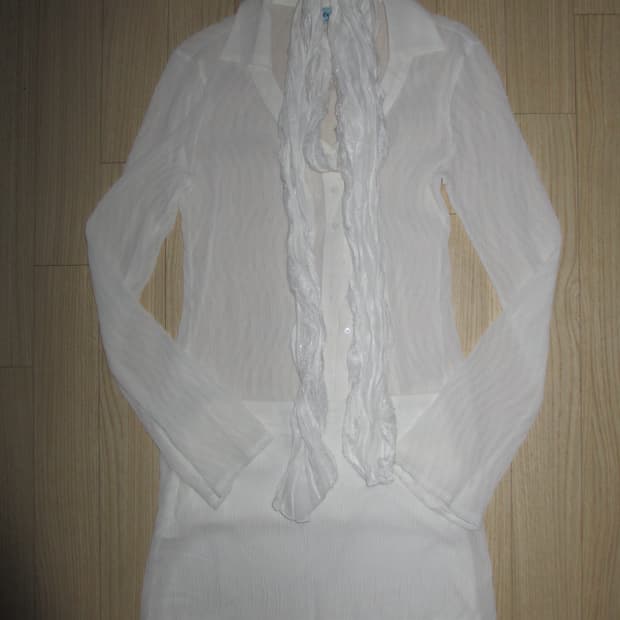 페일제이드 쉬폰 블라우스 스커트 셋업 + 스카프 포함