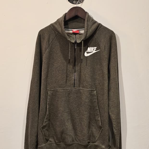 Nike 올리브 그린 스웻 집업