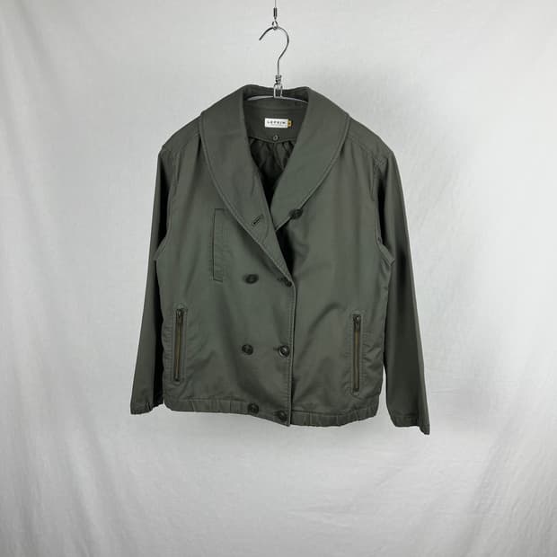 Vintage 코튼 카키컬러 밀리터리 자켓