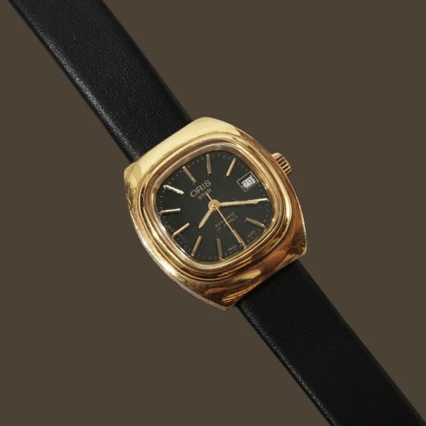 1970s ORIS 스타 G8M 골드 플레이트 시계