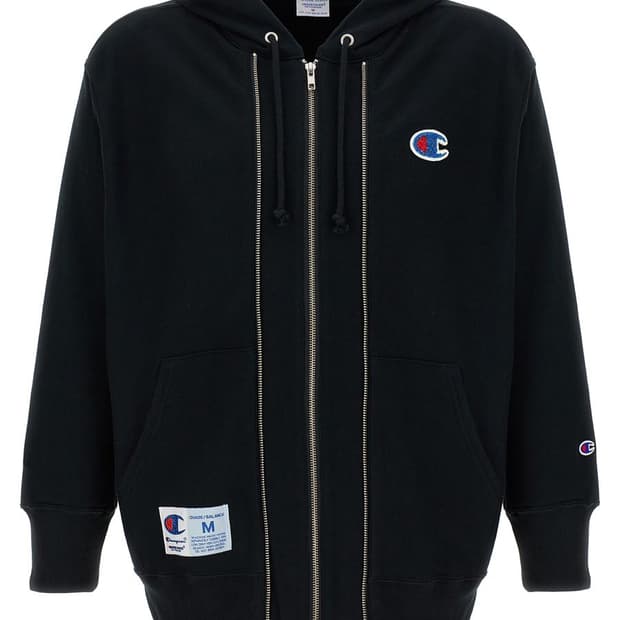 언더커버 X 챔피온 콜라보 리버스 위브 후드집업 블랙 L 팝니다