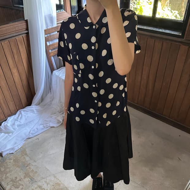 COMME DES GARCONS dots blouse