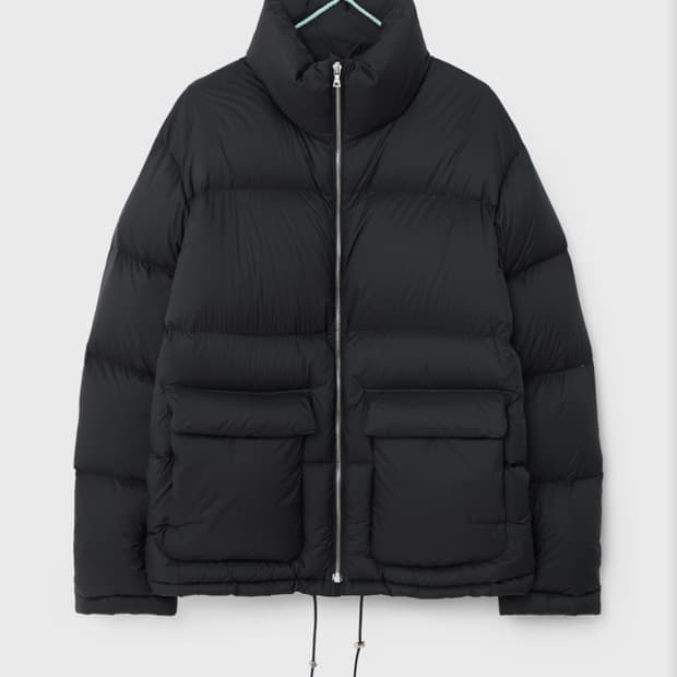 오라리 립스탑 다운 블루종 패딩