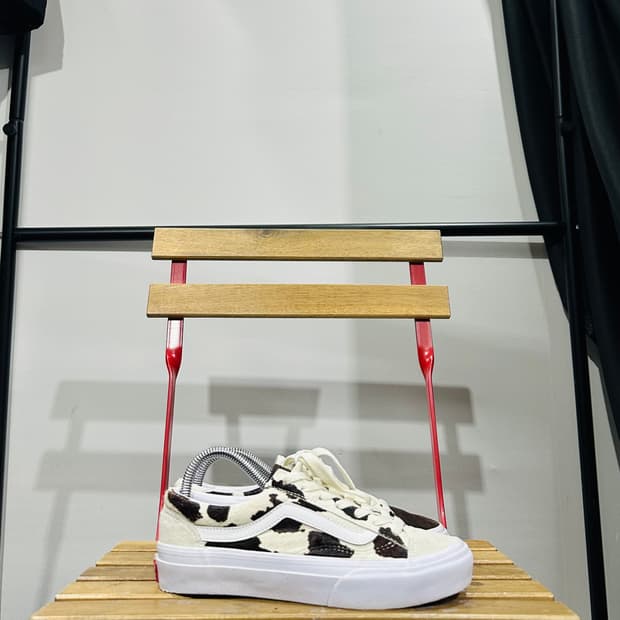 230) 반스 운동화 여성 여자 신발 올드스쿨 카우 송치패턴 스니커즈