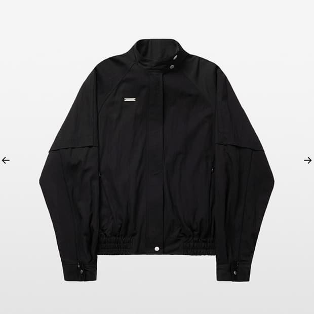 킴서울 하이넥 자켓 블랙