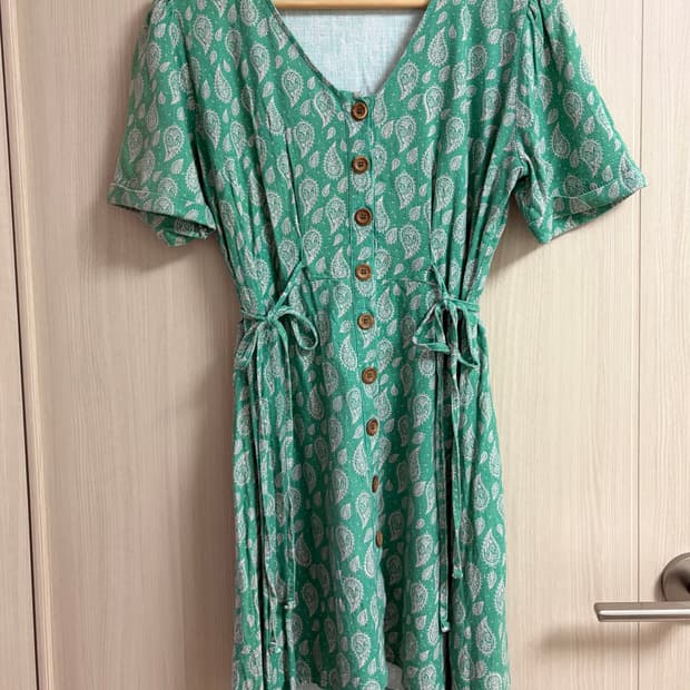 [킴스부티끄] 빈티지 그린 페이즐리 원피스