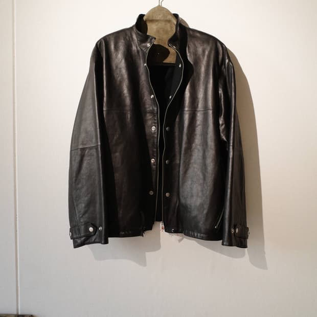 바벨 오브젝트 leather ul jkt Black (Exclusive)