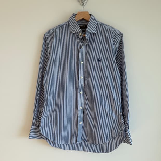 Polo Ralph Lauren 핀스트라이프 셔츠(큐알 정품 인증)