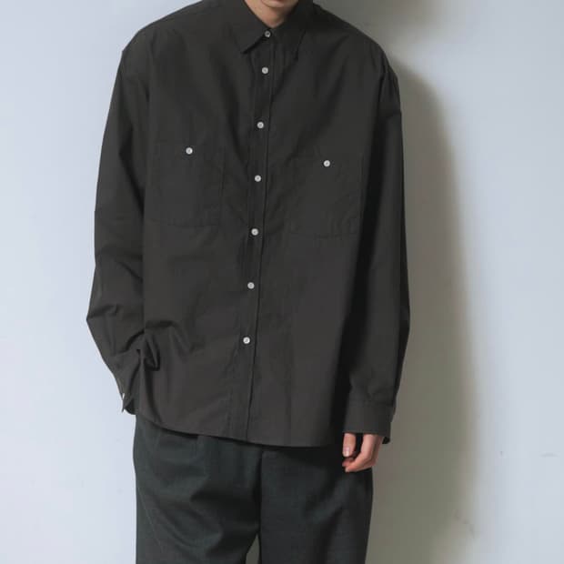 (오늘만급처)와기 셔츠 차콜2사이즈 새상품