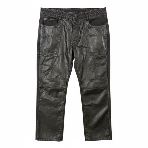 Juun.j two-tone leather pants 50