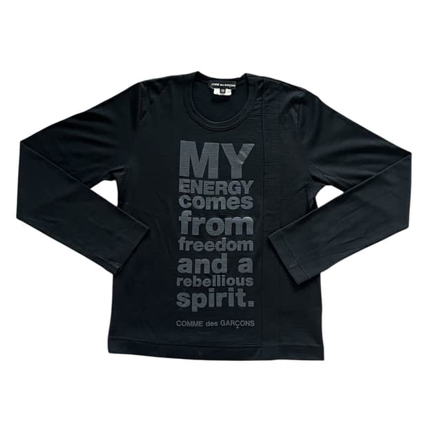 2014 꼼데가르송 자유와 혁명 정신 울 니트 롱 슬리브 긴팔 니트