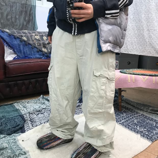 빈티지 밴딩 카고팬츠 