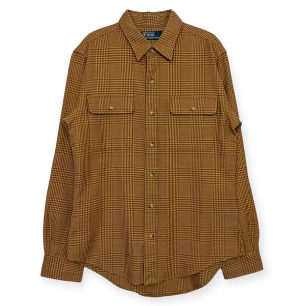 폴로 랄프로렌 가죽 패치 셔츠