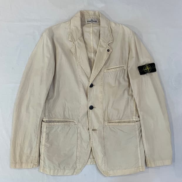 14ss 스톤아일랜드 아카이브 텔라 블레이저 자켓 크림