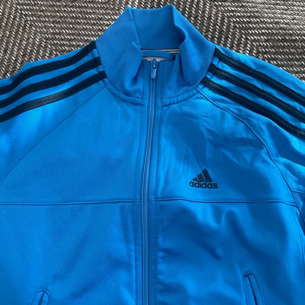 아디다스 블루 블랙 트랙탑