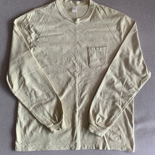 [L] 엔즈앤드민즈 pocket l/s tee jasmine