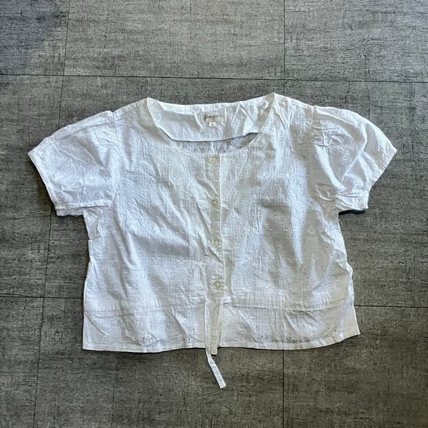 일본빈티지 Felissimo 하구미모리걸 달천깔페어리 반팔블라우스자켓