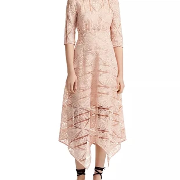 (새상품) 마쥬 핑크 레이스 원피스 1사이즈