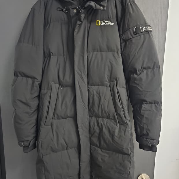 내셔널지오그래픽 정품 남성 오리털롱패딩 95사이즈 팝니다 