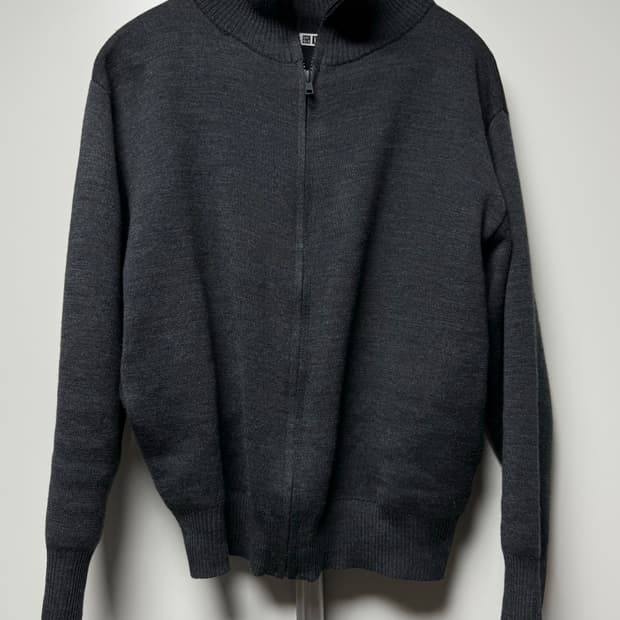 [S] 유니클로 넥집업 풀집 가디건