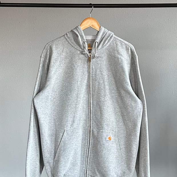 [M-L]칼하트 미드웨이트 그레이 후드집업