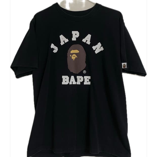 배이프 블랙 티셔츠