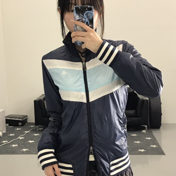 Adidas Y2k Blue zip up