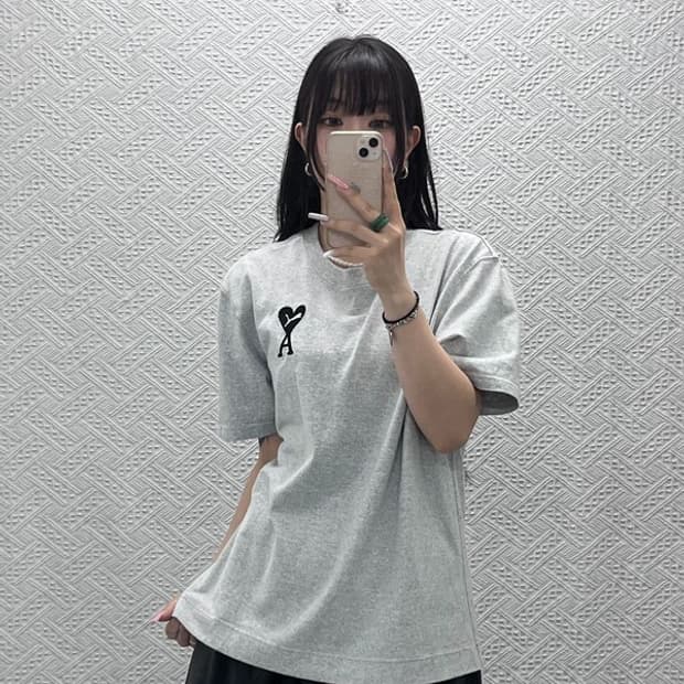 푸마X아미 빈티지 캐주얼 하트 자수로고 반팔티 M C13226