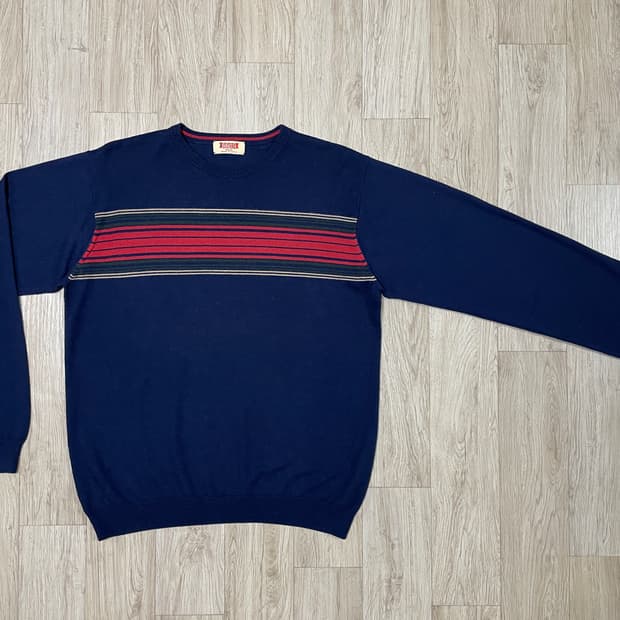 100) 바라쿠타 스트라이프 울 니트(RRL&LVC&폴로)