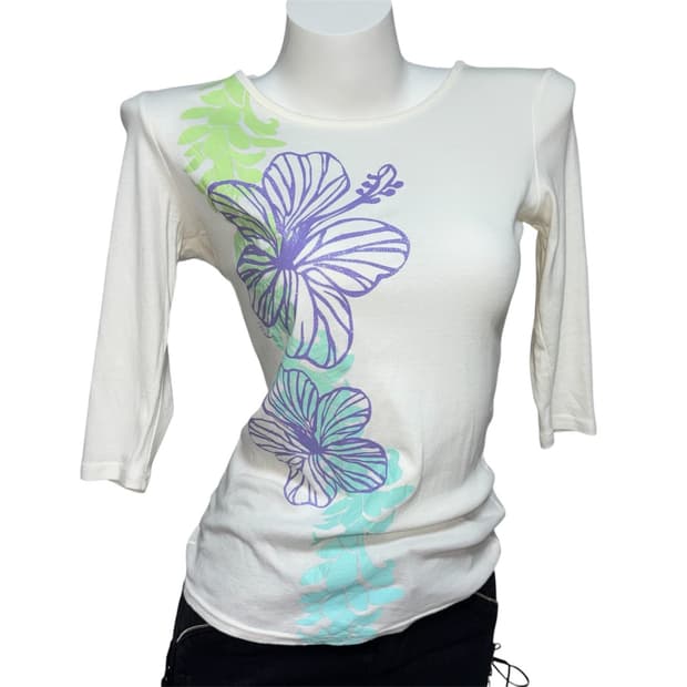 Oriental Butterfly Bloom Tee