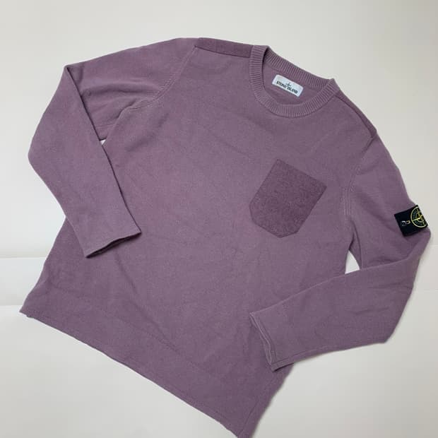 스톤 아일랜드 포켓 니트 스웨터 L