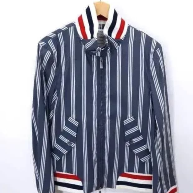 톰브라운 스트라이프 집업 자켓 블루종 정품